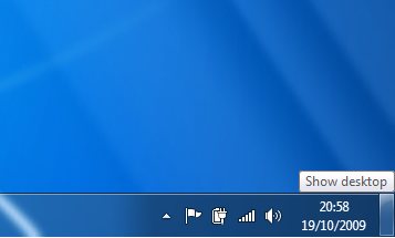 windows 7 show date in taskbar