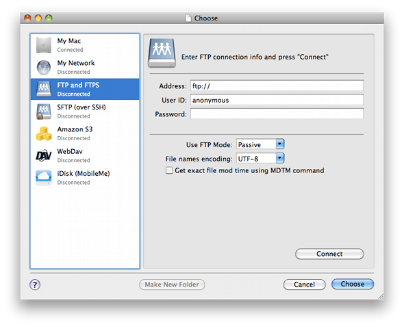 setup ftp server mac 10.8